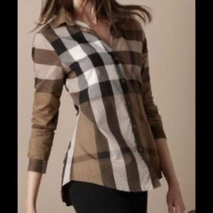 Burberry woman shirt logo small
